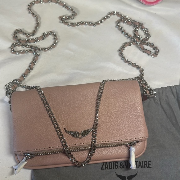 Zadig and Voltaire textured leather convertible wallet / crossbody bag - Picture 3 of 7